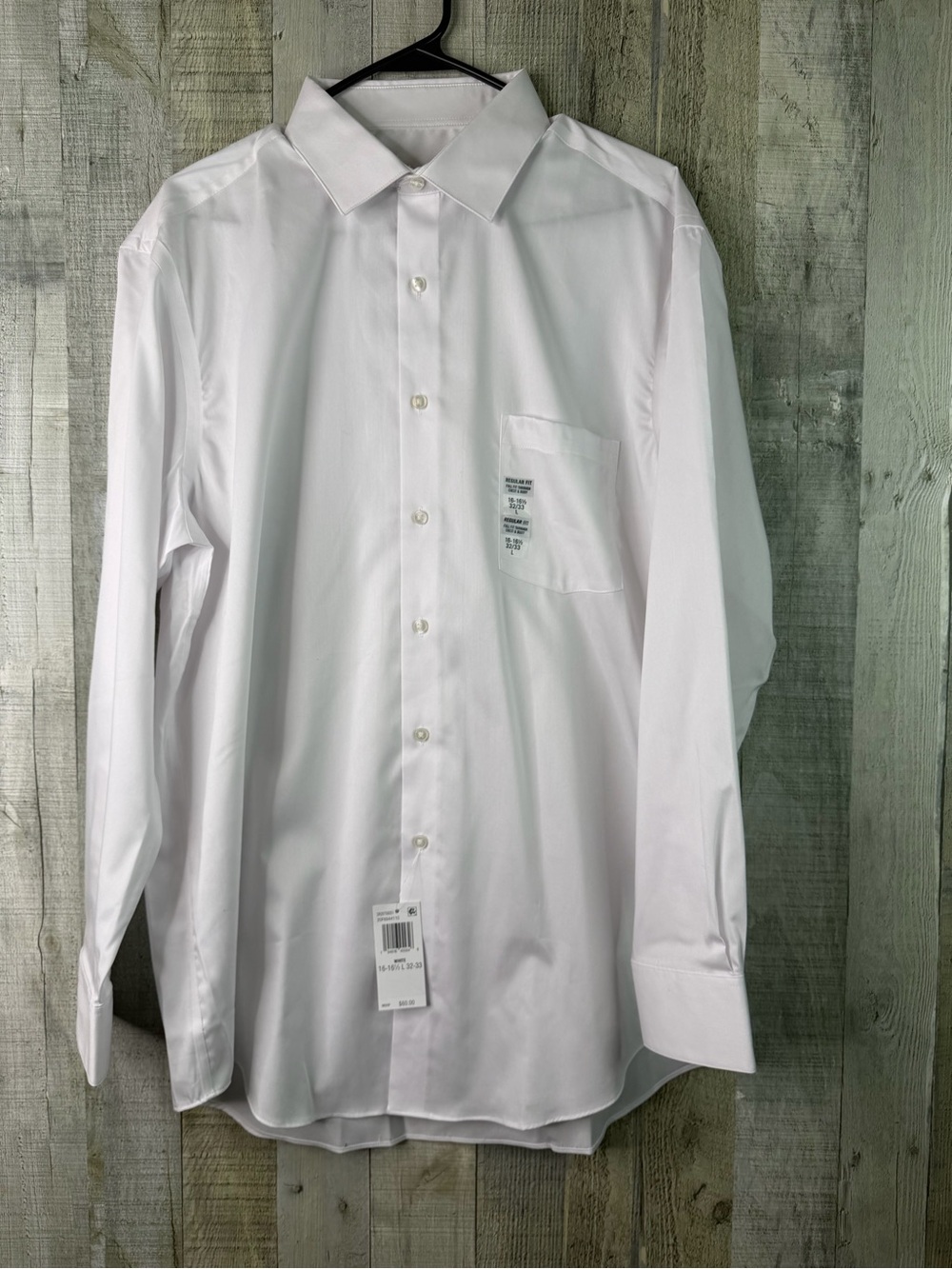 Van Heusen Flex Ultra Wrinkle Free Regular Fit Stretch 16-16 1/2 32/33 Shirt